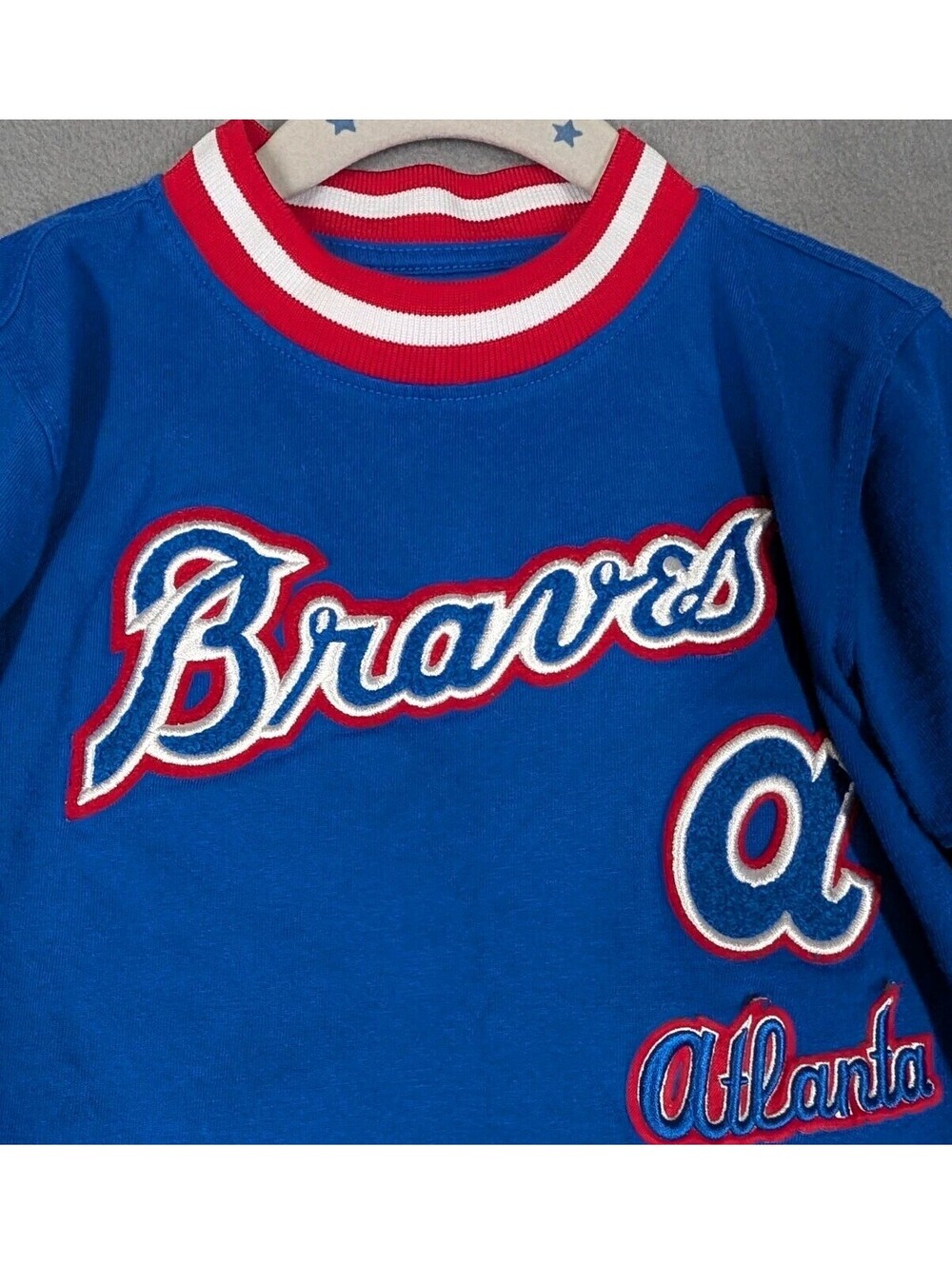 Pro Standard Boys 3T Blue Atlanta Braves Cooperstown MLB Baseball Retro T Shirts